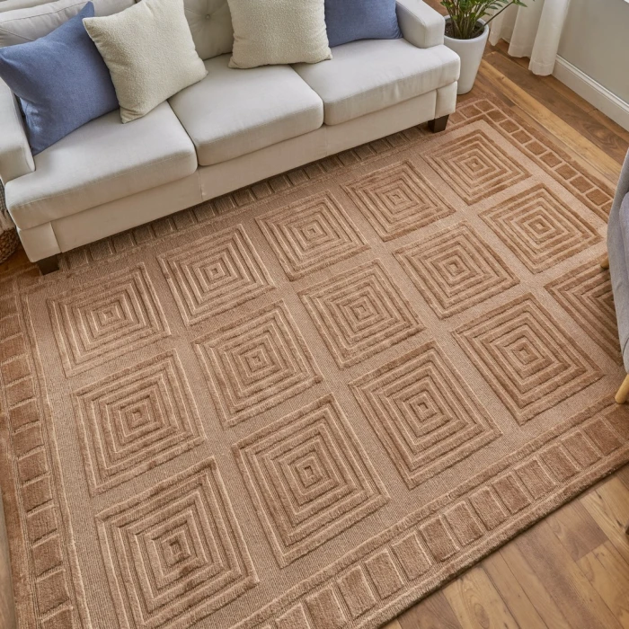 Feizy Channels SPICE 2877277F 5 ft. 6 in. X 8 ft. 6 in. Rectangle Rug