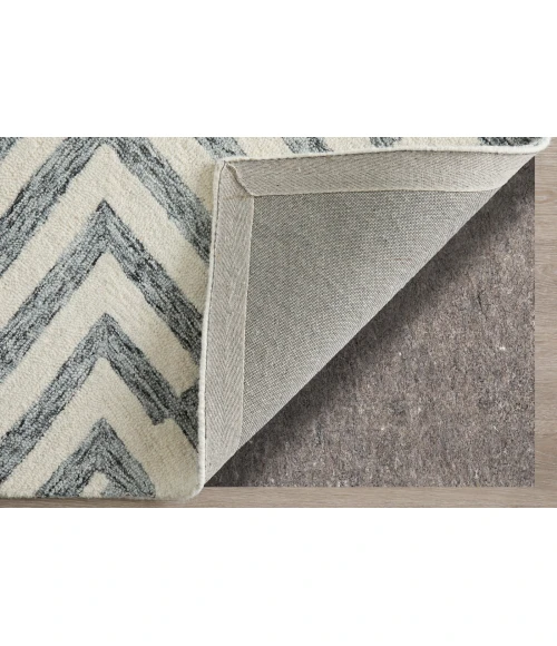 Feizy Wallace Gray/Ivory WAL8A42F 5 ft. X 8 ft. Rect. Rug