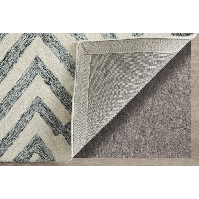 Feizy Wallace Gray/Ivory WAL8A42F 12 ft. X 15 ft. Rect. Rug
