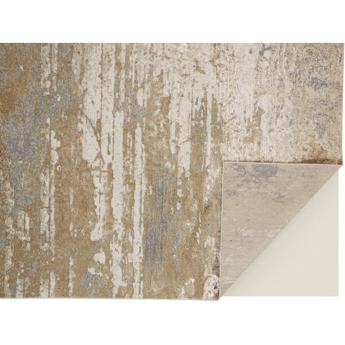 Feizy Aura BEIGE/GOLD AUR3567F 12 ft. X 18 ft. Rectangle Rug