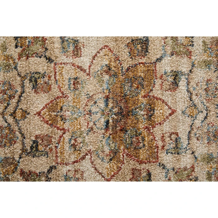 Feizy Pearson Ivory/Tan/Blue PRS39SEF 5ft. x 7ft.6in. Rect. Rug