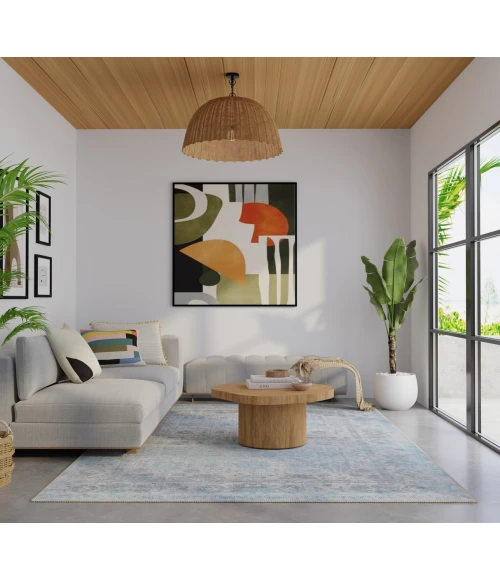 Feizy Loralai Blue/Gray LRL8A63F 2 ft. X 3 ft. Rect. Rug