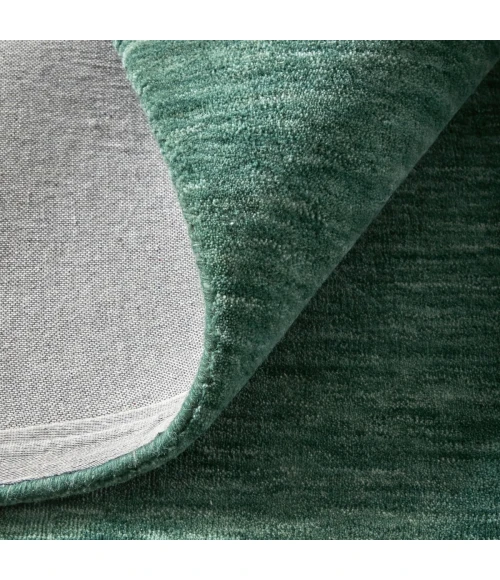 Feizy Luna Green/White 5798049F 10 ft. X 10 ft. Round Rug