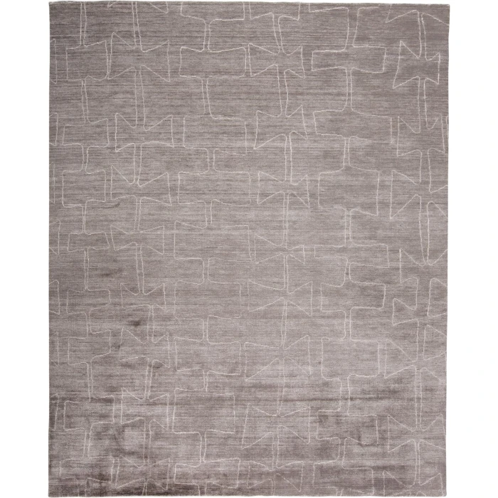 Feizy LENNOX 8697F IN TAUPE/IVORY 2' x 3' Sample Area Rug