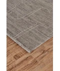 Feizy LENNOX 8697F IN TAUPE/IVORY 2' x 3' Sample Area Rug