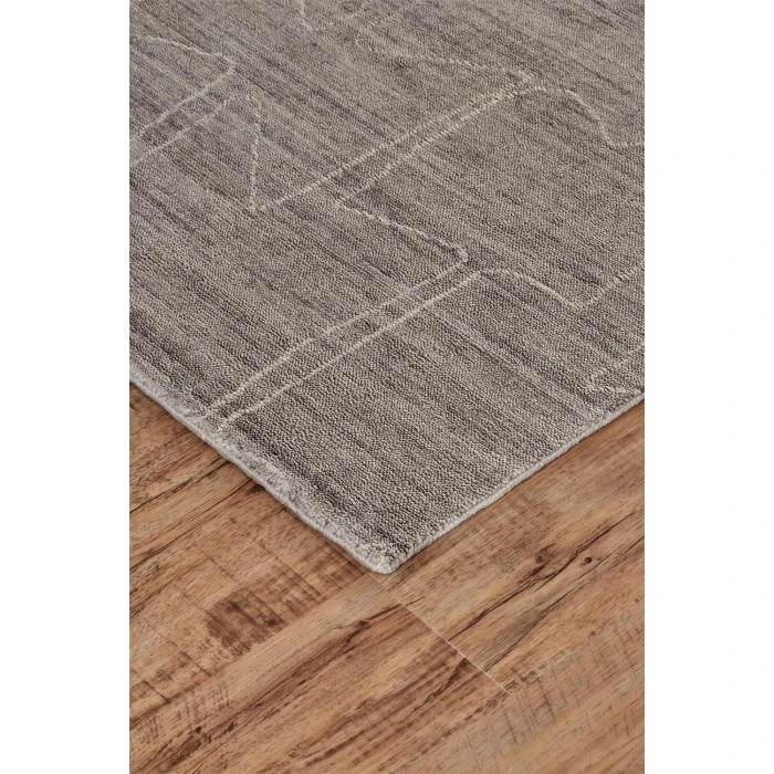 Feizy LENNOX 8697F IN TAUPE/IVORY 2' x 3' Sample Area Rug