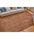 Feizy Channels CINNAMON 2877276F 5 ft. 6 in. X 8 ft. 6 in. Rectangle Rug