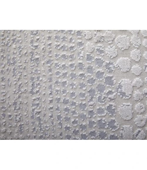 Feizy Prasad IVORY/GRAY 67039N8F 1 ft. 8 in. X 2 ft. 10 in. Rectangle Rug