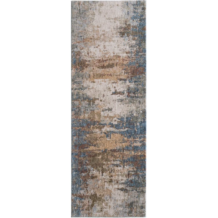 Feizy Pearson Blue/Ivory/Brown PRS39SCF 2ft.6in. x 7ft.3in. Rect. Rug