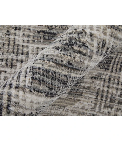 Feizy Sonora GRAY/IVORY SNR39NYF 6 ft. 7 in. X 9 ft. 6 in. Rectangle Rug