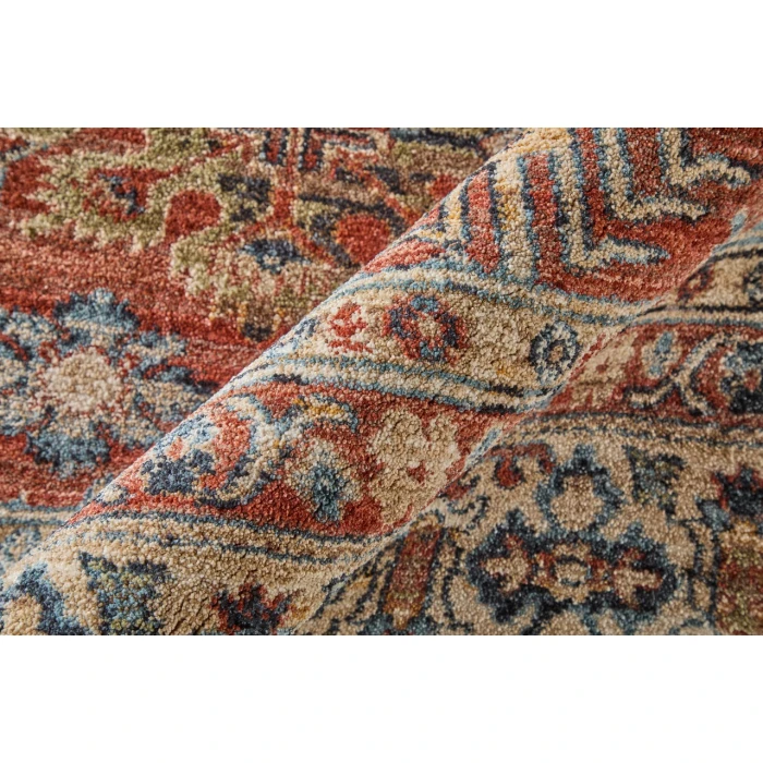 Feizy Pearson Red/Tan/Blue PRS39SKF 7ft.10in. x 10ft.3in. Rect. Rug