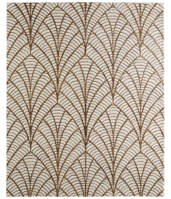Feizy Wallace White/Brown WAL8A44F 10 ft. X 14 ft. Rect. Rug