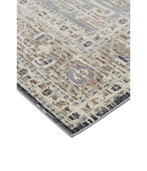 Feizy GRAYSON 3914F IN GRAY 3' 11" X 5' 5" Area Rug
