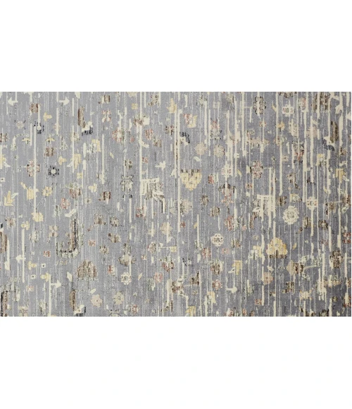 Feizy GRAYSON 3914F IN GRAY 3' 11" X 5' 5" Area Rug