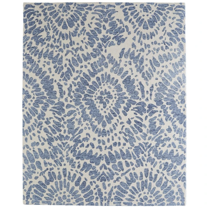 Feizy Wallace Blue/Ivory WAL8A39F 5 ft. X 8 ft. Rect. Rug