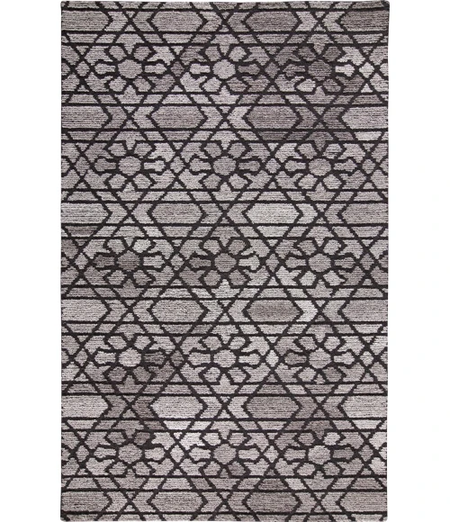 Feizy ASHER 8766F IN GRAY/CHARCOAL 10' X 10' Round Area Rug