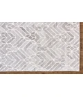 Feizy ASHER 8769F IN GRAY/NATURAL 8' x 8' Round Area Rug