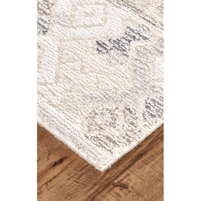 Feizy ASHER 8770F IN BROWN/NATURAL 8' x 8' Round Area Rug