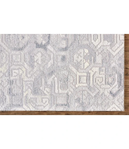 Feizy ASHER 8772F IN MEDIUM GREY 10' X 10' Round Area Rug