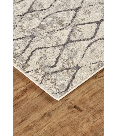 Feizy KANO 3872F IN SAND/CHARCOAL 2' 2" X 3' Area Rug