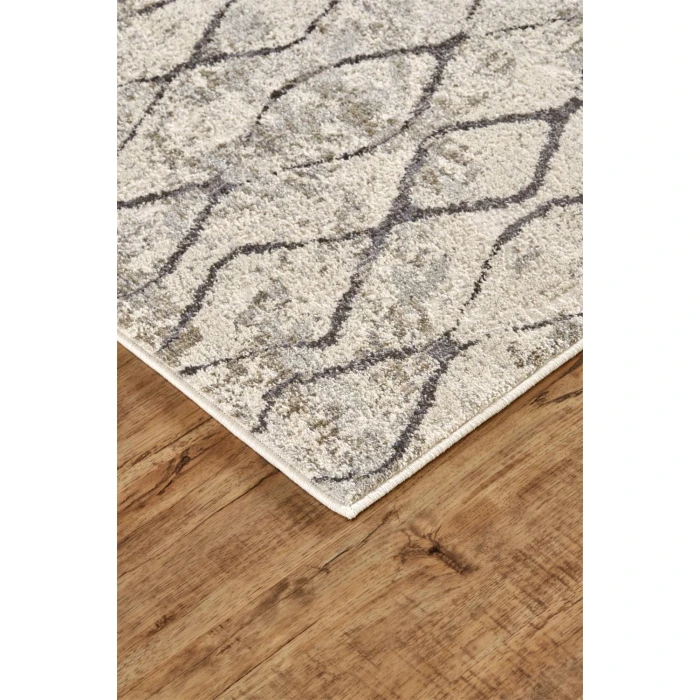 Feizy KANO 3872F IN SAND/CHARCOAL 10' 2" X 13' 9" Area Rug