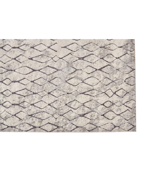 Feizy KANO 3872F IN SAND/CHARCOAL 2' 2" X 3' Area Rug