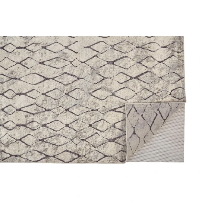 Feizy KANO 3872F IN SAND/CHARCOAL 10' 2" X 13' 9" Area Rug
