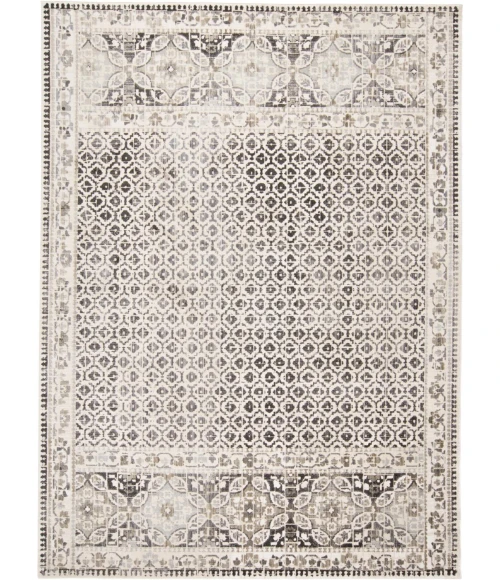 Feizy KANO 3874F IN GRAY/IVORY 10' 2" X 13' 9" Area Rug