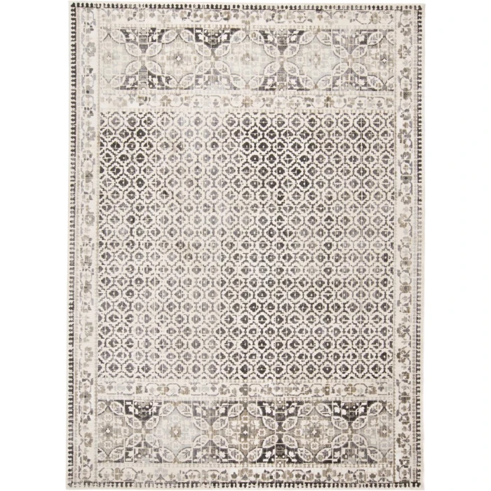 Feizy KANO 3874F IN GRAY/IVORY 2' 2" X 3' Area Rug