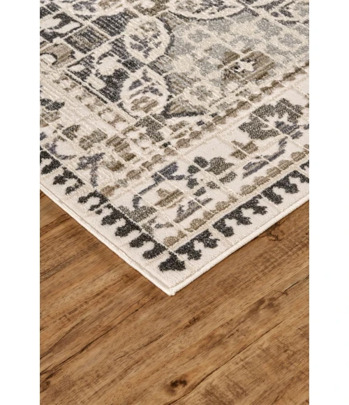 Feizy KANO 3874F IN GRAY/IVORY 10' 2" X 13' 9" Area Rug