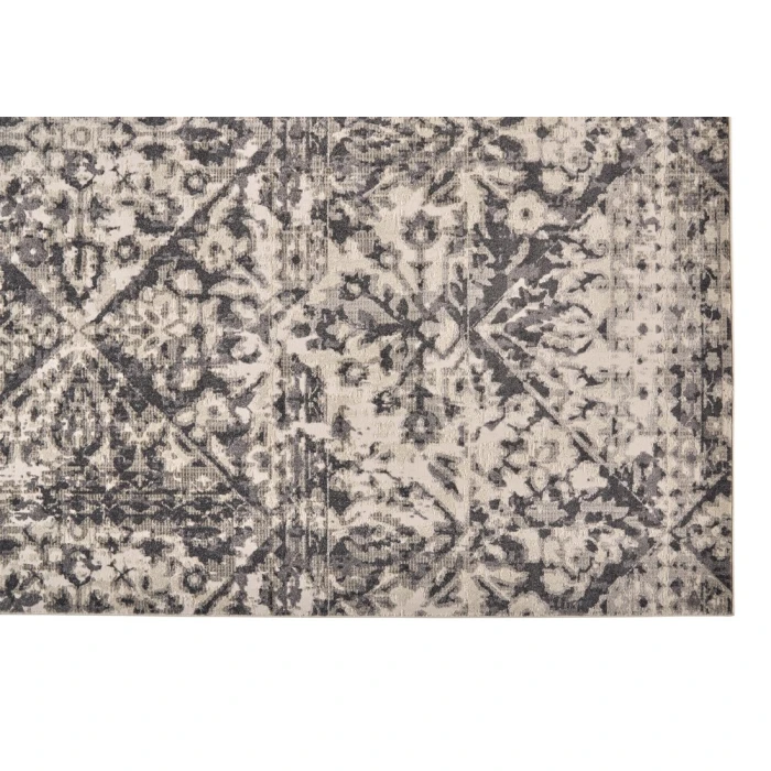 Feizy KANO 3876F IN CHARCOAL/IVORY 10' 2" X 13' 9" Area Rug