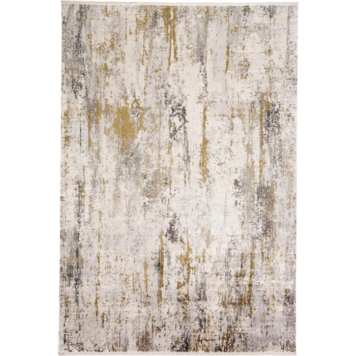 Feizy CADIZ 3887F IN IVORY/GRAY 3' 1" X 5' Area Rug