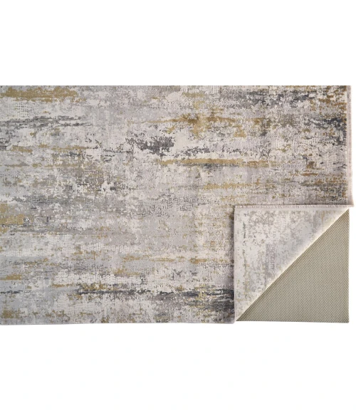Feizy CADIZ 3887F IN IVORY/GRAY 2' 2" X 3' 2" Sample Area Rug