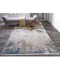 Feizy CADIZ 3889F IN IVORY/BLUE 2' 2" X 3' 2" Sample Area Rug