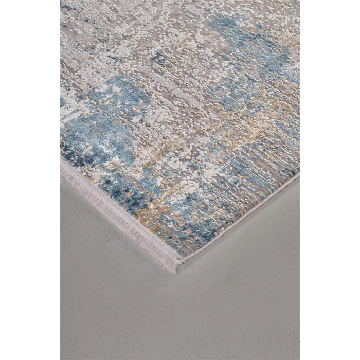 Feizy CADIZ 3889F IN IVORY/BLUE 7' 9" X 11' Area Rug