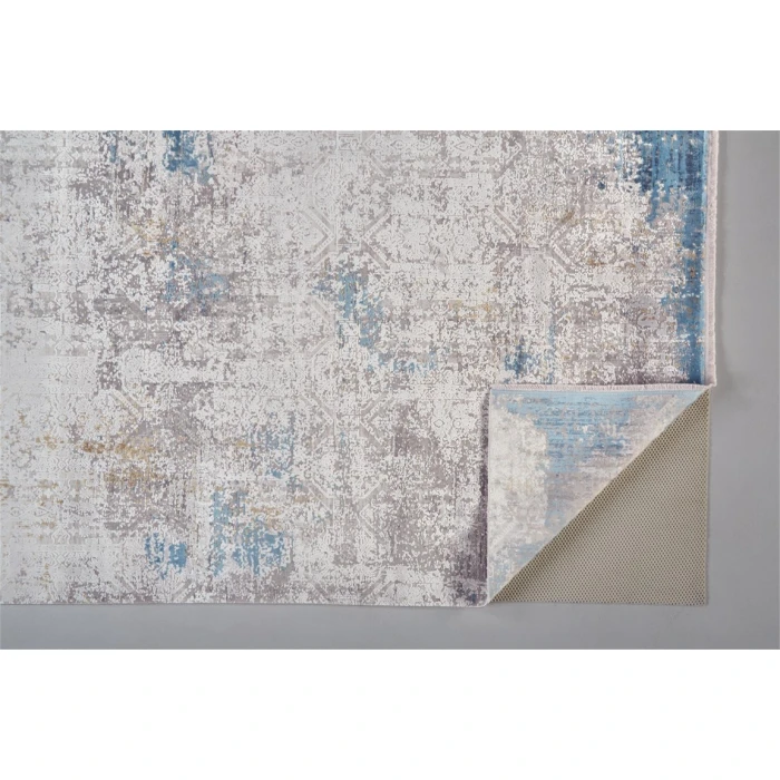 Feizy CADIZ 3889F IN IVORY/BLUE 7' 9" X 11' Area Rug