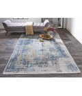 Feizy CADIZ 3890F IN BLUE/GRAY 3' 1" X 5' Area Rug