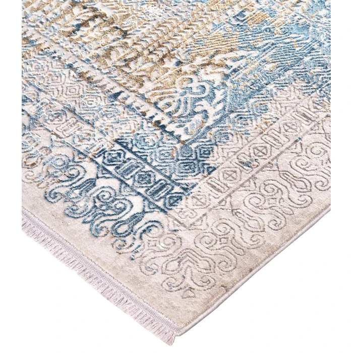 Feizy CADIZ 3890F IN BLUE/GRAY 4' 10" X 7' 10" Area Rug