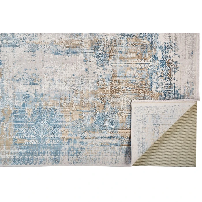 Feizy CADIZ 3890F IN BLUE/GRAY 4' 10" X 7' 10" Area Rug