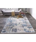 Feizy CADIZ 3891F IN BLUE/IVORY 2' 2" X 3' 2" Sample Area Rug