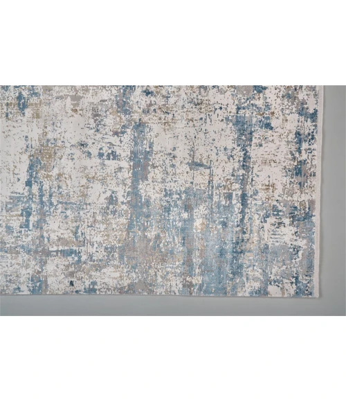 Feizy CADIZ 3891F IN BLUE/IVORY 2' 2" X 3' 2" Sample Area Rug