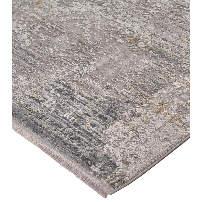 Feizy CADIZ 3892F IN LIGHT GRAY/IVORY 7' 9" X 11' Area Rug
