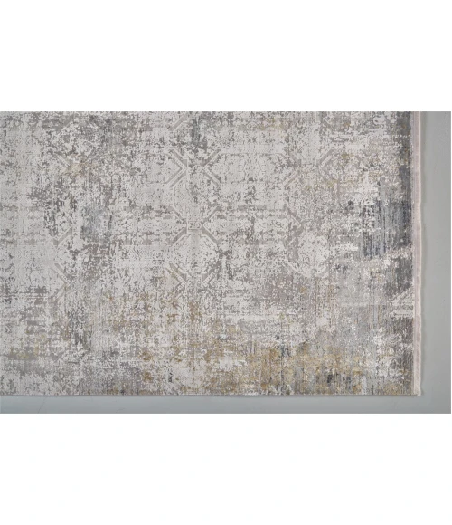 Feizy CADIZ 3892F IN LIGHT GRAY/IVORY 2' 2" X 3' 2" Sample Area Rug