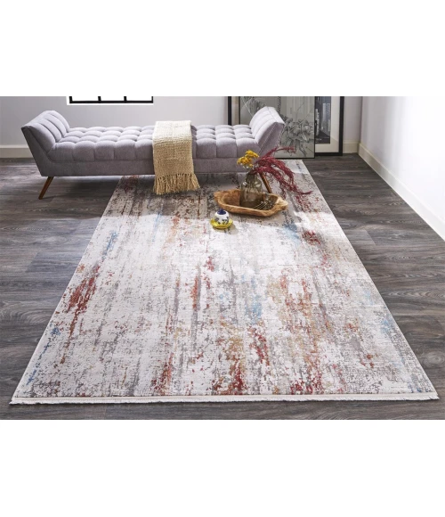 Feizy CADIZ 3903F IN IVORY/MULTI 7' 9" X 11' Area Rug