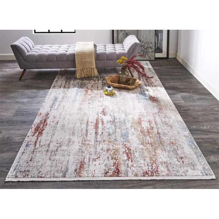 Feizy CADIZ 3903F IN IVORY/MULTI 7' 9" X 11' Area Rug