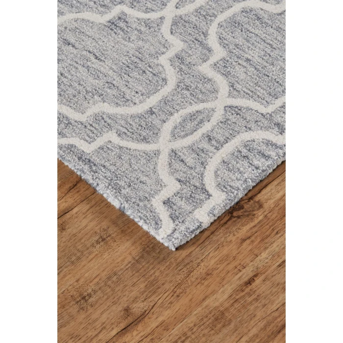 Feizy BELFORT 8775F IN GRAY/IVORY 2' x 3' Sample Area Rug