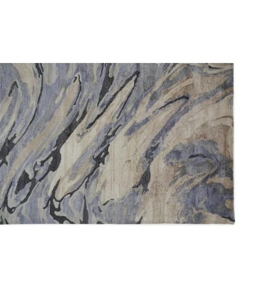 Feizy DRYDEN 8790F IN BLUE/GRAY 3' 6" x 5' 6" Area Rug