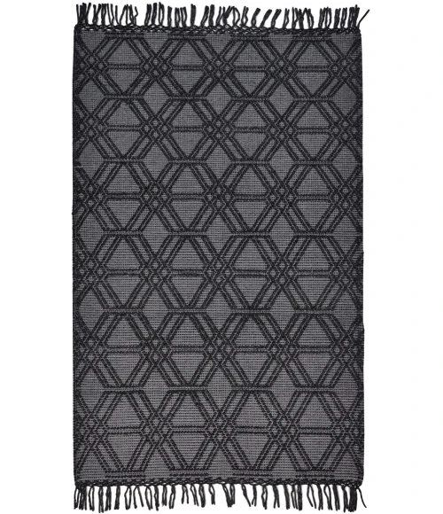 Feizy PHOENEX 0807F IN CHARCOAL 5' X 7' 6" Area Rug