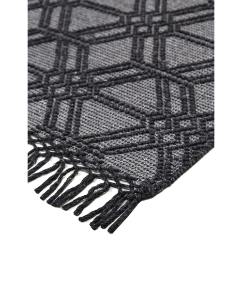 Feizy PHOENEX 0807F IN CHARCOAL 5' X 7' 6" Area Rug