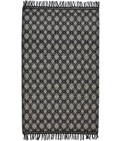 Feizy Phoenex 0808F BLACK/IVORY Area Rug 5 ft. X 7 ft. 6 Rectangle